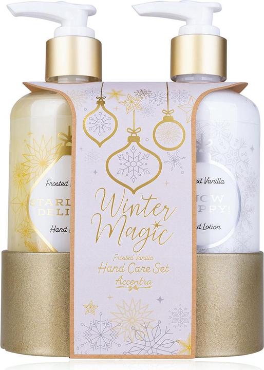 Accentra Pflegeset für die Hände WINTER MAGIC in Metallablage, Duft: Frosted Vanilla