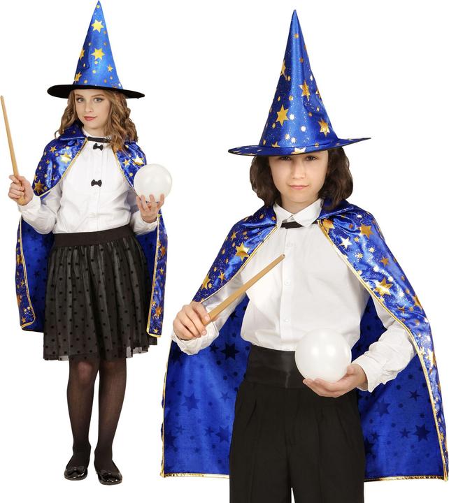Produktbild Magni Kinderkostüm-Set Zauberer Umhang und Hut (One Size)