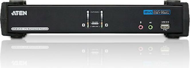 Actual product image Aten CS1782A, 2 Port USB Hub KVM Switch with 3D, DVI & 7.1