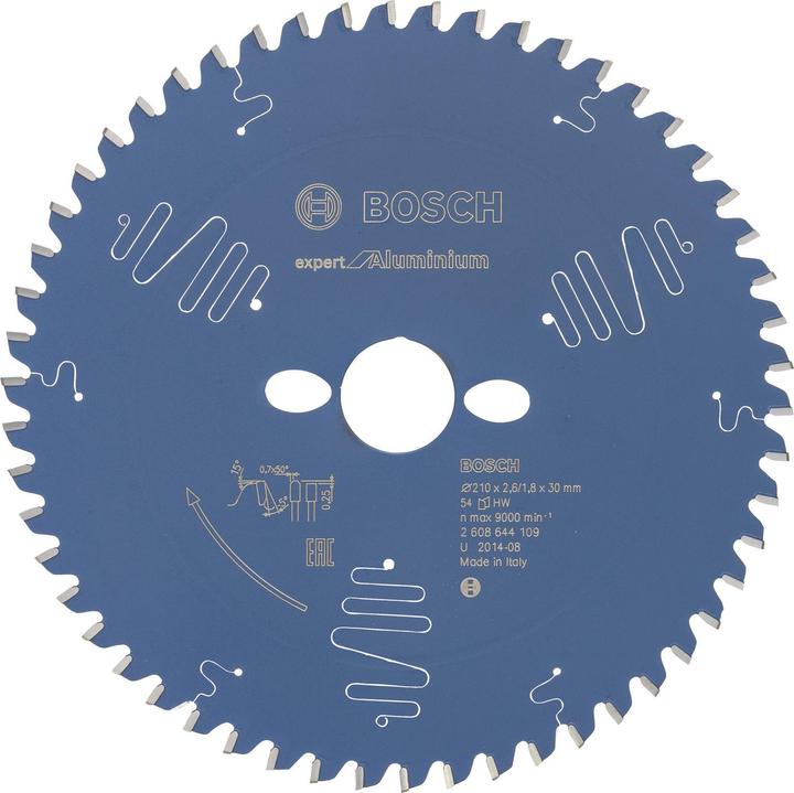 Image du produit Bosch Professional Zubehör Lame de scie circulaire Expert for Aluminium, 210 x 30 x 2,6 mm, 54
