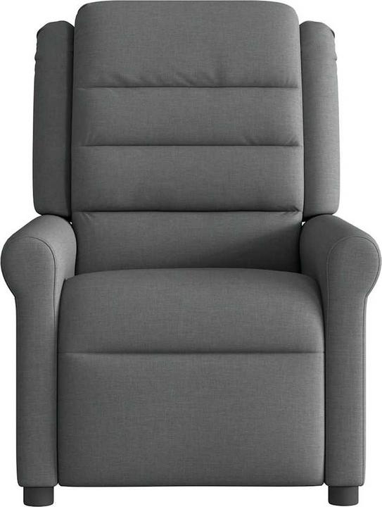Actual product image VidaXL Massage armchair dark grey fabric massage TV armchair