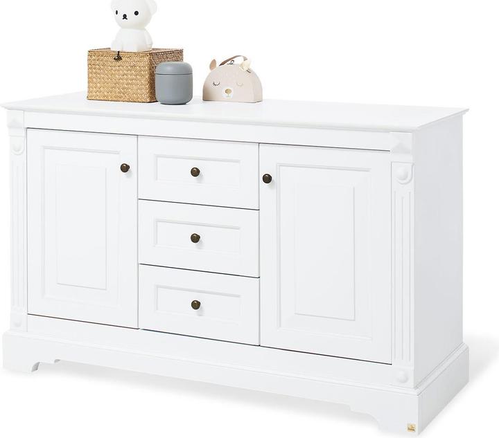 Produktbild Pinolino Kinderzimmer-Set 'Emilia' extrabreit inkl. Wandregal, 3-tlg. (Kinderkleiderschrank)