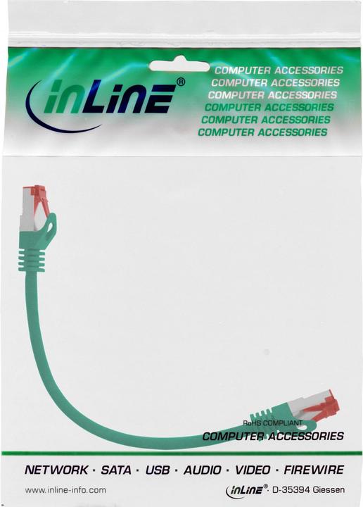 Actual product image InLine Network cable (S/FTP, CAT6, 0.25 m)