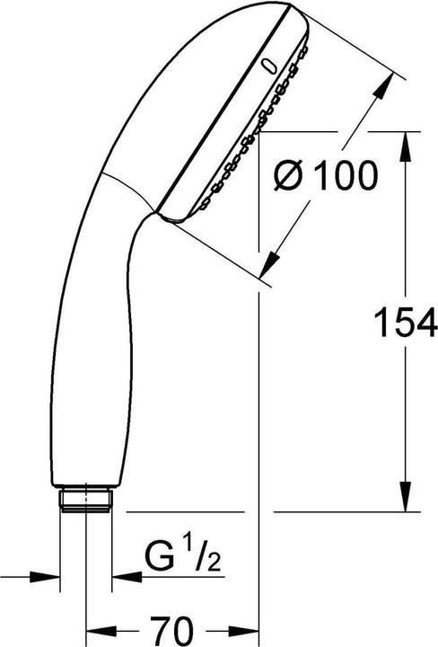 Immagine prodotto Grohe Doccia Tempesta 100 (2 Tipi di raggi, 16.50 l/min)