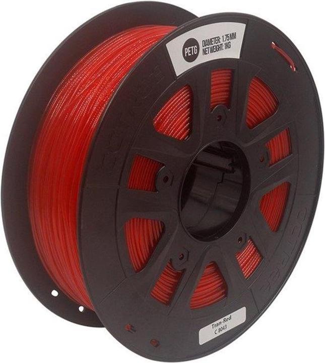 Immagine prodotto Anycubic PETG 1,75 mm 1 kg. Rosso trasparente (1.75 mm, 1000 g, Trasparente)