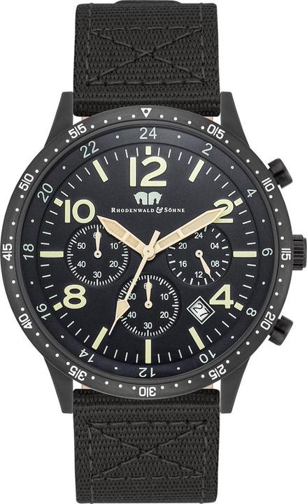 Immagine prodotto Cronografo da uomo Flight Captain Nylon Verde - 34128 (Cronografo, 43.80 mm)