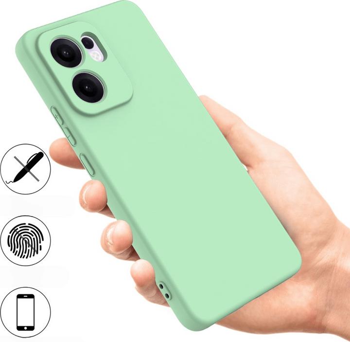 Actual product image Cover-Discount OPPO Reno13 F - Silikon Gummi Hülle mit Riemen (Oppo Reno 13 Pro)