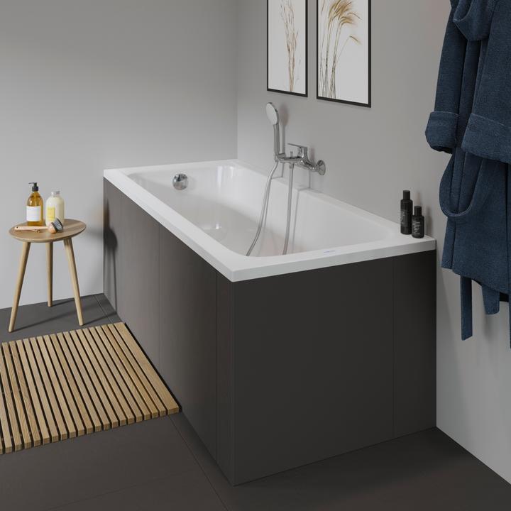 Produktbild Duravit Rechteckbadewanne Krperformbadewanne D-Code 75 x 170 cm wei glatt 700097000000000 (120 l, 170 cm, 75 cm)
