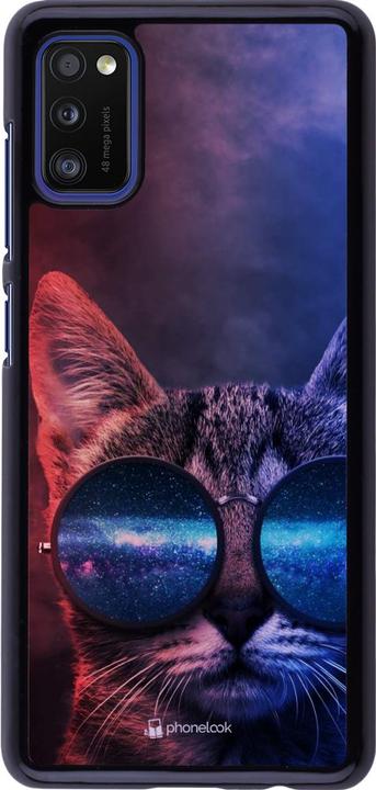 Produktbild PhoneLook Hülle Red Blue Cat Glasses (Samsung Galaxy A41)