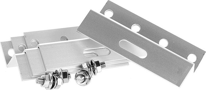 Produktbild Offgridtec 100mm Alu Z-Halter inkl. Schrauben Solarmodul Befestigung (Solaranlage Montagematerial)