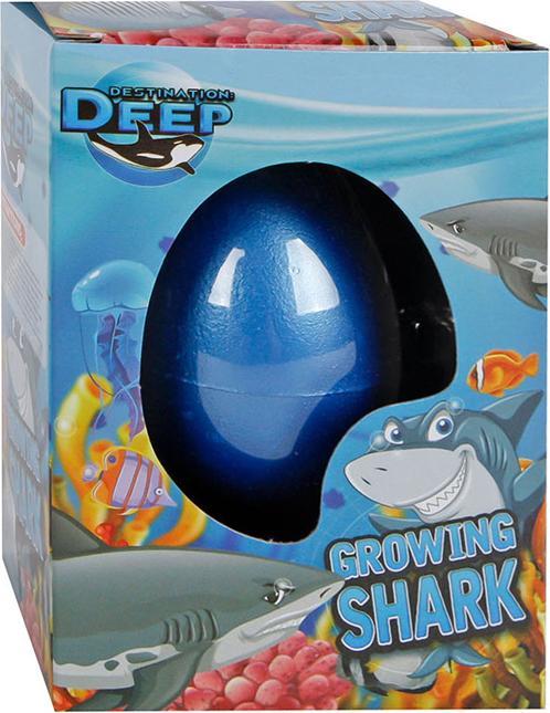 Actual product image Destination Deep Egg with growing shark, 6 cm