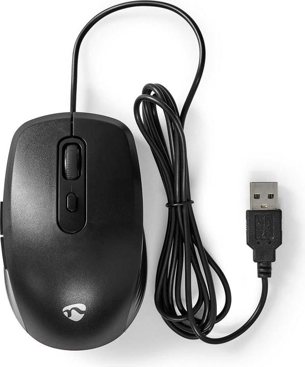 Produktbild Nedis Mouse | Verdrahtet | 1200 / 1800 / 2400 / 3600 dpi | Einstellbar DPI | Anzahl Knöpfe: 6 | Rech (Kabelgebunden)