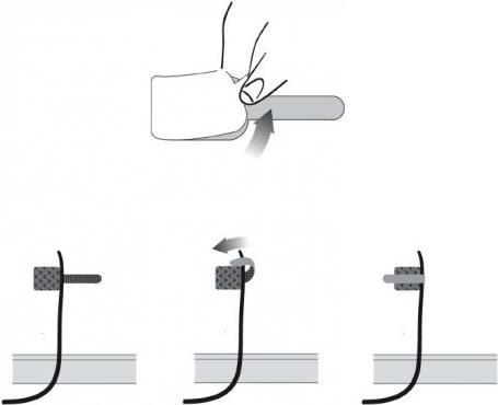 Image du produit Label-the-cable LTC Wall Velcro Cable Ties, pack of 10 (Serre-câbles velcro, 90 mm, 10 pcs)