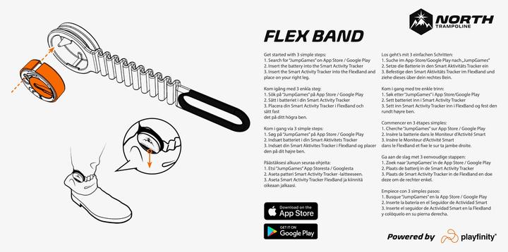 Actual product image Playfinity Jump Games Flex Band Adult