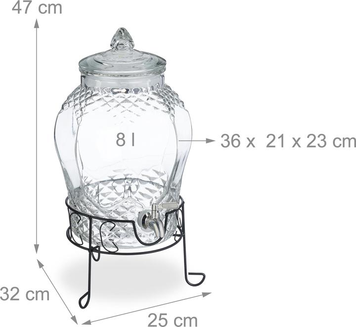 Actual product image Relaxdays Drink dispenser