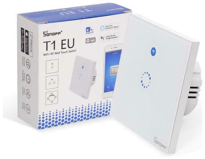 Image du produit Sonoff Smart Switch WiFi + RF 433 T1 EU TX (1-canal)