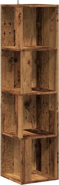 Image du produit VidaXL Eckregal Altholz-Optik 33x33x132 cm Holzwerkstoff (33 x 33 x 132 cm)