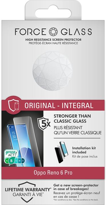 Actual product image Bigben Connected Glass screen protector (1 Piece, Oppo Reno 6 Pro 5G)