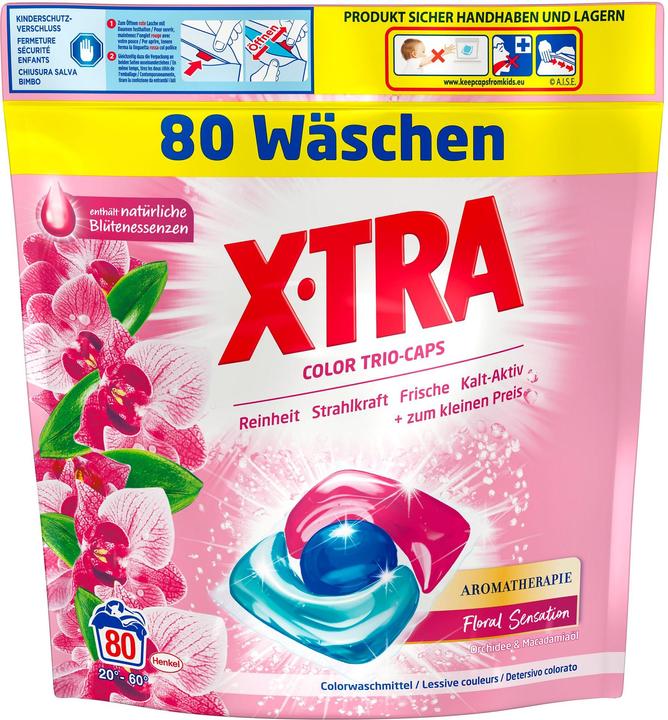 Produktbild X-TRA Trio-Caps Color (80 Waschgänge, Caps)