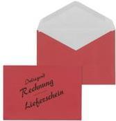 Actual product image Mailmedia Envelope C6 "Delivery note/invoice", red (114 x 162 mm, 1 x)