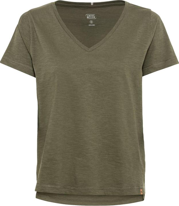 Camel Active V-Neck T-Shirt aus Organic Cotton (XS)