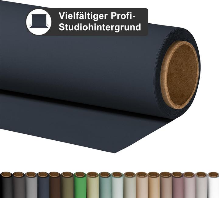 Produktbild Walimex pro Hintergrundkarton 2,72x10m, deep blue (272 cm, 1000 cm)