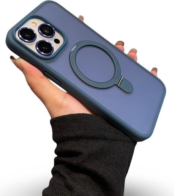 Actual product image RPD Apple iPhone 16 Pro Max - MagSafe Stand Etui mit Kameraschutz, violett, Matt (Apple iPhone 16 Pro Max)