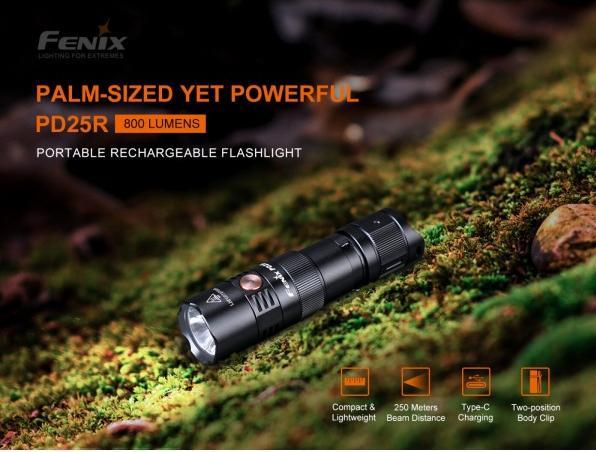 Actual product image Fenix PD25R (9.20 cm, 800 lm)