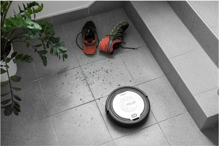 Image du produit Sencor SRV 1000SL robot vacuum 0.2 L Bagless Black, Silver (Robot d'aspiration et de nettoyage)
