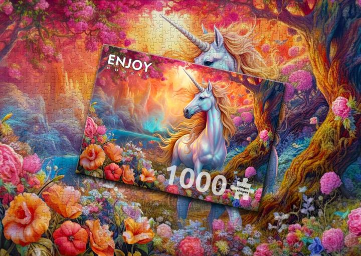 Actual product image Enjoy Puzzle Puzzle 1000 pieces - Enchanted Harmony Unicorn (1000 pieces)
