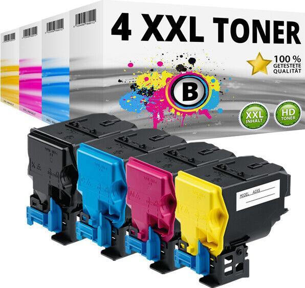Produktbild Druckfuxx 4 XXL TONER Patrone für KONICA MINOLTA MAGICOLOR 4750DN 4750EN Set