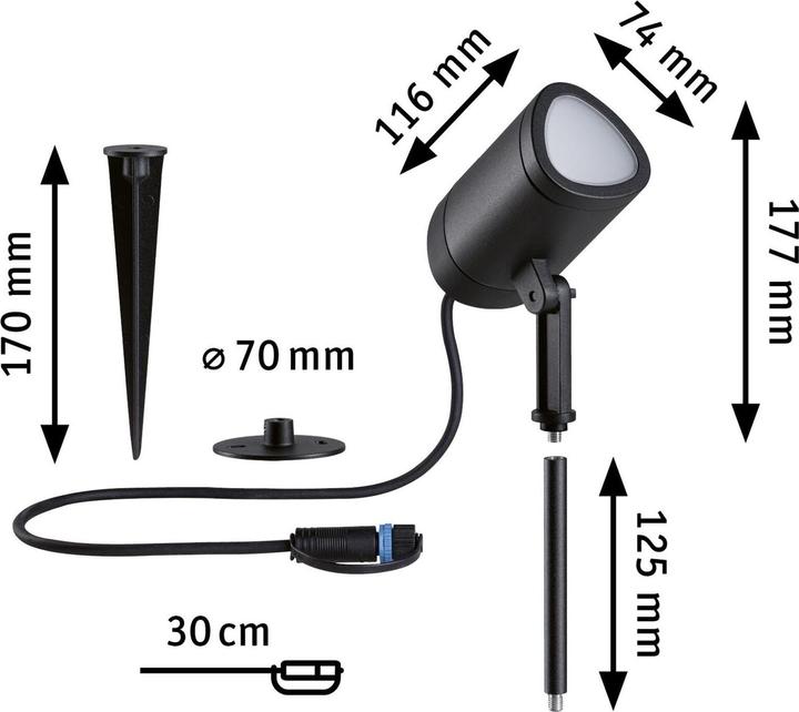 Actual product image Paulmann Shira (500 lm, IP65)