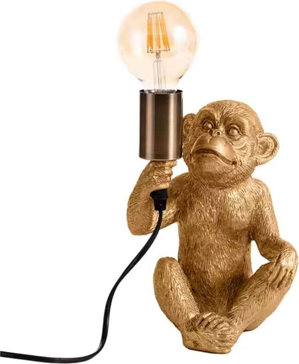 Produktbild Hermex Affenlampe Nachttischlampe Tiermotiv-Beleuchtung Affen-Dekoleuchte (E27)