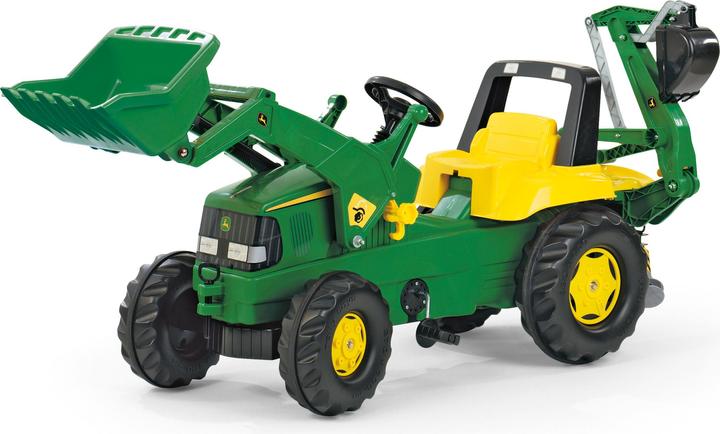 Pelleteuse avec chargeur frontal et excavateur arrière