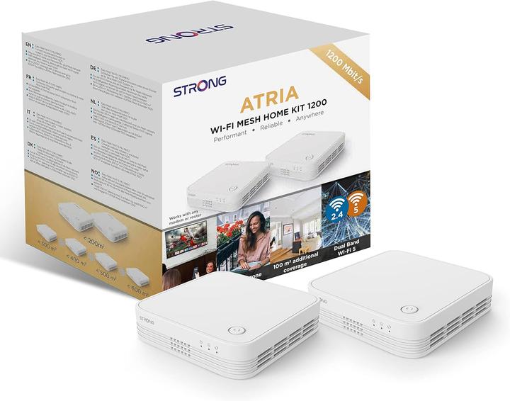 Actual product image Strong Atria Wi-Fi Mesh Home Kit 1200v2 (867 Mbit/s, 300 Mbit/s)