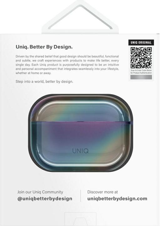 Immagine prodotto Uniq Case Iridescia for AirPods Pro 2 Hang Case midnight quartz
