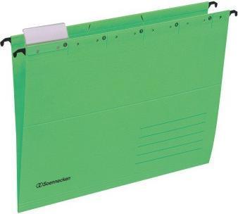 Image du produit Soennecken Dossiers suspendus verts A4 à onglet visible 220g en carton recyclé 25 pièces/pack. (A4, 1 x)