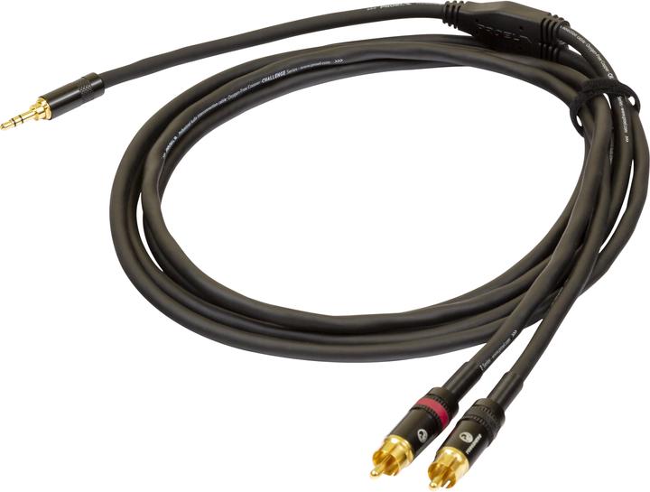 Produktbild Proel stereo uros - 2 x RCA uros,, musta