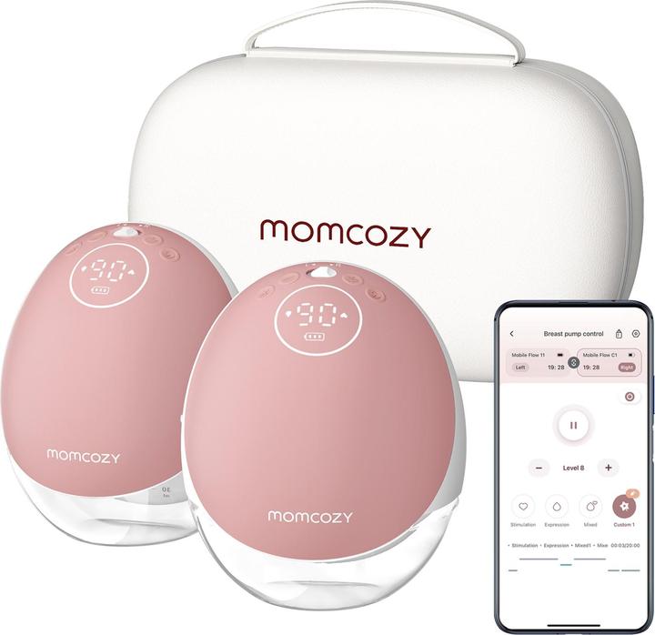 Image du produit Momcozy Tire-lait mains libres M9 Rouge Double Packs