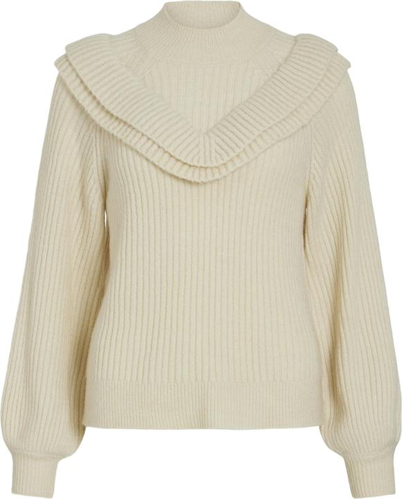 Vila Rüschen Strickpullover (S)