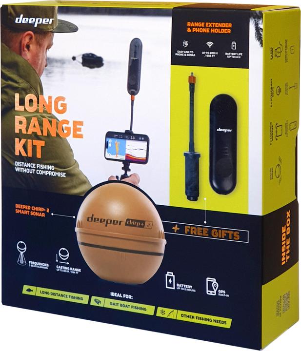 Immagine prodotto Deeper Kit Chirp+ 2 a lunga portata, comprensivo di prolunga e supporto