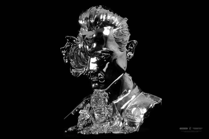 Produktbild Purearts TERMINATOR - T-1000 Liqu. Metal Mask - Statuette compatible '29x36x44cm'