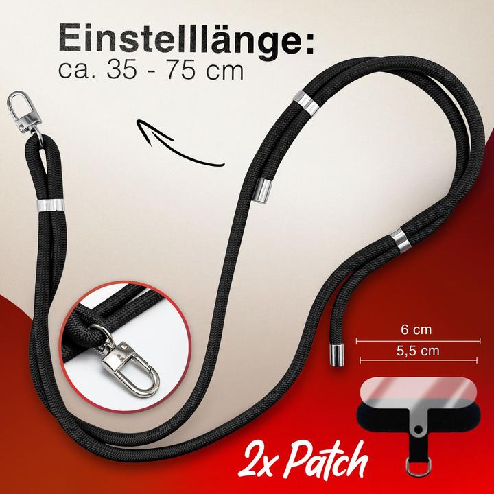 Actual product image Nalia HoldMe Lanyard Handykette – Universal Trageband für Smartphones - Verstellbar, Soft & Elastisch