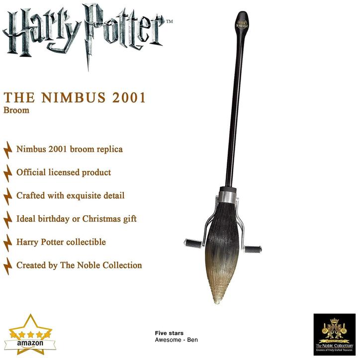 Actual product image Noble Collection Harry Potter: 1/1 Nimbus 2001 - Flying Broomstick