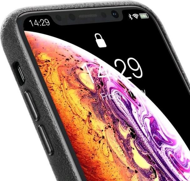 Actual product image Baseus Alcantara Case iPhone Xs Max - Black (Apple iPhone XS Max)