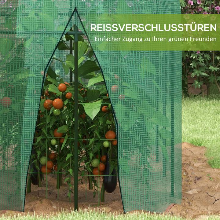 Actual product image Outsunny Plant protection net with frame and zip fastener