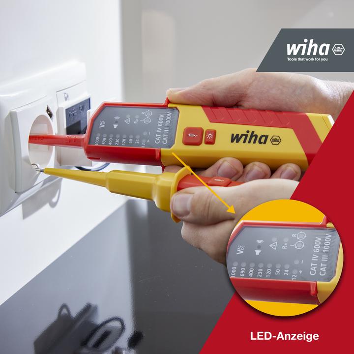 Produktbild Wiha Spannungs- und Durchgangsprüfer (CAT IV 600V, CAT III)