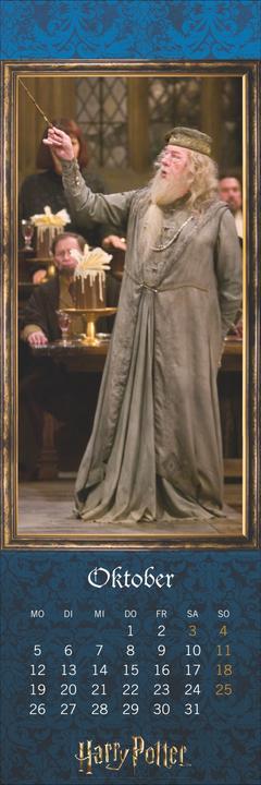 Actual product image Harry Potter Lesezeichen & Kalender 2026 (6 x 18 cm, Hardcover, German)