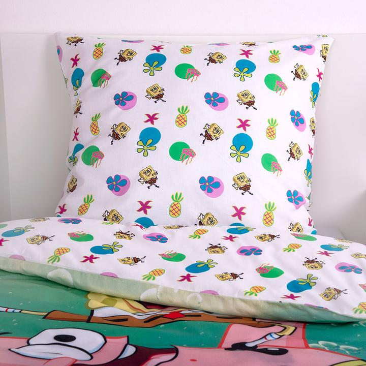 Immagine prodotto Herding Biancheria da letto Spongebob Squarepants 135 x 200 cm / 80 x 80 cm