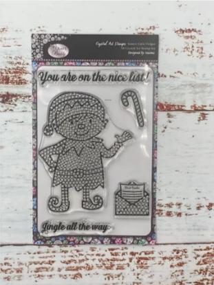 Immagine prodotto Craft Buddy Timbro Crystal Art A6 "Il piccolo aiutante di Babbo Natale